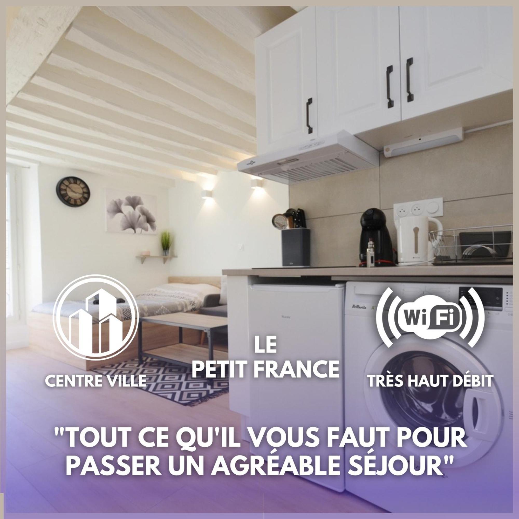 Le Petit France - Hyper Centre De Fontainebleau - Proche Insead Apartamento Exterior foto